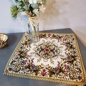 ⚜️🤎⚜️Vintage Table Topper of Baumwolle